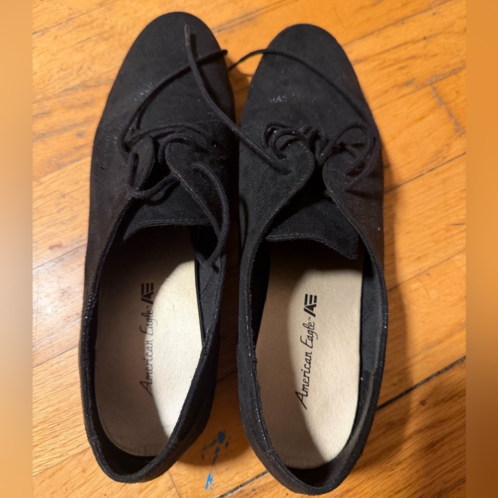 American Eagle - black flats, size 10